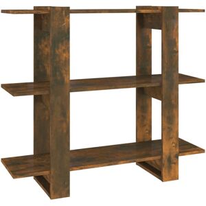 vidaXL Book Cabinet Smoked Oak - Bookcase & Room Divider - 100x30x87 cm vidaXL Book Cabinet Smoked Oak - Bookcase & Room Divider - 100x30x87 cm