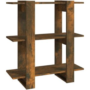 vidaXL Smoked Oak Book Shelf - Book Cabinet & Room Divider vidaXL Smoked Oak Book Shelf - Book Cabinet & Room Divider