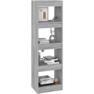 vidaXL 813591 Grey Sonoma Book Cabinet - Bookcase/Room Divider vidaXL 813591 Grey Sonoma Book Cabinet - Bookcase/Room Divider