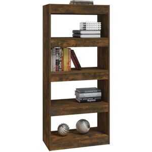 vidaXL Bookcase - Smoked oak - Room Divider - 60x30x135 cm vidaXL Bookcase - Smoked oak - Room Divider - 60x30x135 cm