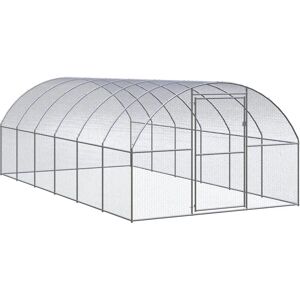 vidaXL Chicken Coop - Galvanised Steel 3x6x2 m - Outdoor Poultry House vidaXL Chicken Coop - Galvanised Steel 3x6x2 m - Outdoor Poultry House