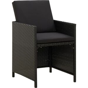 MAISON CHIC Have Spise Sæt - Sort - 9 Dele MAISON CHIC Have Spise Sæt - Sort - 9 Dele