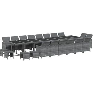 MaisonChic 813784 Graues Gartentisch-Set mit Kissen - Gartenmöbel MaisonChic 813784 Graues Gartentisch-Set mit Kissen - Gartenmöbel