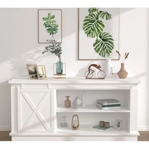 vidaXL Mini Sliding Barn Door Kit Carbon Steel White - Sliding Barn Door Kit vidaXL Mini Sliding Barn Door Kit Carbon Steel White - Sliding Barn Door Kit