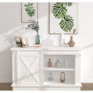 vidaXL White Mini Sliding Barn Door Kit 152cm - Steel vidaXL White Mini Sliding Barn Door Kit 152cm - Steel