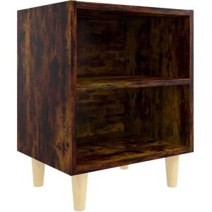 vidaXL Eik nattbord - Med 2 Rom - Skandinavisk Stil vidaXL Eik nattbord - Med 2 Rom - Skandinavisk Stil