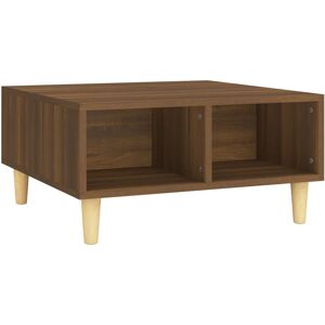vidaXL Masă de cafea Stejar Maro - Masă laterală vidaXL Masă de cafea Stejar Maro - Masă laterală