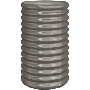 vidaXL Steel Garden Planter 40x40x68 cm - Grey vidaXL Steel Garden Planter 40x40x68 cm - Grey