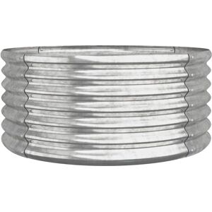 vidaXL Silver Garden Planter 80x80x36 cm - Garden Planter vidaXL Silver Garden Planter 80x80x36 cm - Garden Planter