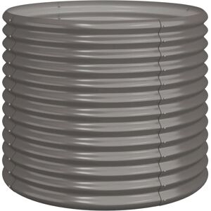 vidaXL Garden Planter Powder-coated Steel Grey - Garden Planter vidaXL Garden Planter Powder-coated Steel Grey - Garden Planter