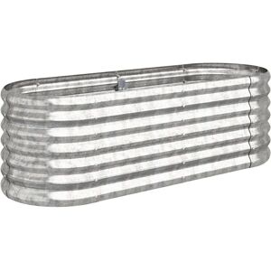 vidaXL Steel Garden Planter 114x40x36 cm - Garden Planter vidaXL Steel Garden Planter 114x40x36 cm - Garden Planter