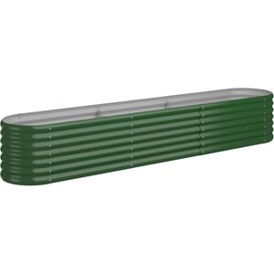 vidaXL Garden Planter - 224x40x36 cm - Powder-coated Steel vidaXL Garden Planter - 224x40x36 cm - Powder-coated Steel