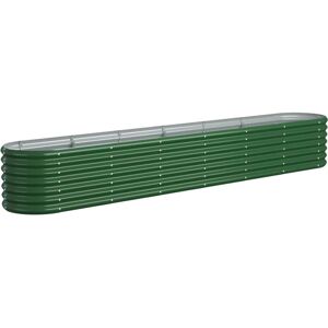 vidaXL Garden Planter - 260x40x36 cm - Green - Garden Bed vidaXL Garden Planter - 260x40x36 cm - Green - Garden Bed