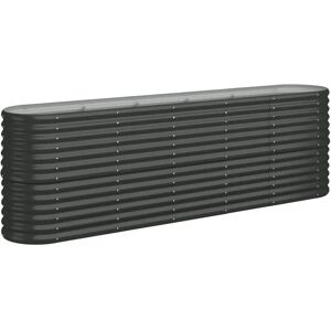vidaXL Garden Planter Anthracite - 224x40x68 cm Garden Bed vidaXL Garden Planter Anthracite - 224x40x68 cm Garden Bed