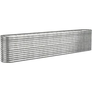 vidaXL Garden Planter 332x40x68 cm Silver - Raised Garden Bed vidaXL Garden Planter 332x40x68 cm Silver - Raised Garden Bed