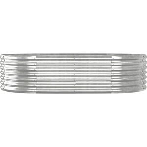 vidaXL Garden Planter 152x80x36 cm Silver - Garden Type vidaXL Garden Planter 152x80x36 cm Silver - Garden Type