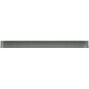 vidaXL Garden Planter 440x80x36 cm Grey - Garden Planter vidaXL Garden Planter 440x80x36 cm Grey - Garden Planter