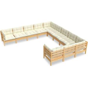 VidaXL 3097019 Gartenmöbelset - Kiefernholz, Creme, Modular VidaXL 3097019 Gartenmöbelset - Kiefernholz, Creme, Modular