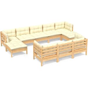 VidaXL Gartenmöbel-Set - Modulare Lounge mit Kissen VidaXL Gartenmöbel-Set - Modulare Lounge mit Kissen
