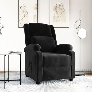 Altro/ Vidaxl Schwarzes Samt-Recliner-Sessel Altro/ Vidaxl Schwarzes Samt-Recliner-Sessel