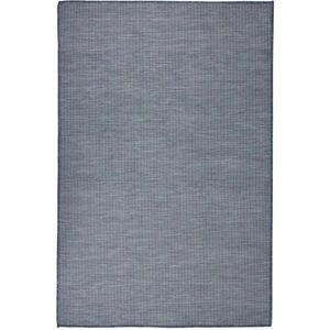vidaXL Outdoor Flatweave Rug - Blue 120x170 cm - Rug vidaXL Outdoor Flatweave Rug - Blue 120x170 cm - Rug