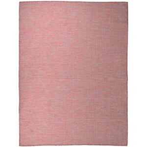 vidaXL Red Outdoor Flatweave Rug 120x170 cm - Outdoor Rug vidaXL Red Outdoor Flatweave Rug 120x170 cm - Outdoor Rug