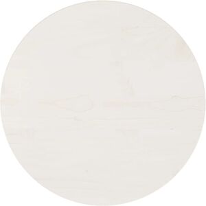 vidaXL Weiß Runder Tischplatte Massiv Kiefernholz vidaXL Weiß Runder Tischplatte Massiv Kiefernholz