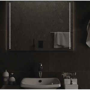 vidaXL LED-Badspiegel - 80x60cm - Wasserdicht & Touch vidaXL LED-Badspiegel - 80x60cm - Wasserdicht & Touch
