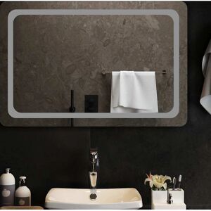 vidaXL LED-Badspiegel - 90x60 cm - Badspiegel vidaXL LED-Badspiegel - 90x60 cm - Badspiegel