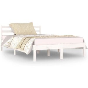 vidaXL Cadru de pat 120x200cm Alb - Cadru de pat vidaXL Cadru de pat 120x200cm Alb - Cadru de pat