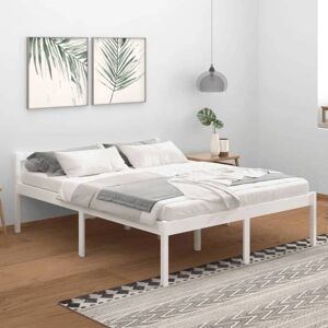 vidaXL White Pine Bed Frame - Senior Bed - 160x200 cm - Bed vidaXL White Pine Bed Frame - Senior Bed - 160x200 cm - Bed