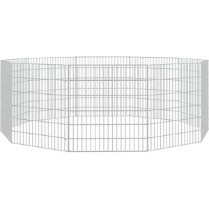 vidaXL Recinto de jardín 54x60 cm Hierro galvanizado - Jaula para conejos vidaXL Recinto de jardín 54x60 cm Hierro galvanizado - Jaula para conejos
