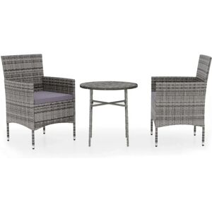 VidaXL 135266 Outdoormöbelset - Gartentisch & Stühle - Grau VidaXL 135266 Outdoormöbelset - Gartentisch & Stühle - Grau