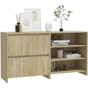 vidaXL 2 pcs. Sideboard Sonoma oak wood-based material - Sideboard vidaXL 2 pcs. Sideboard Sonoma oak wood-based material - Sideboard