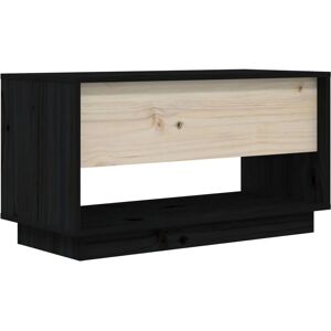 vidaXL 813843 TV cabinet - Solid Wood Pine - Black - TV cabinet vidaXL 813843 TV cabinet - Solid Wood Pine - Black - TV cabinet