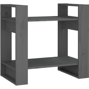 vidaXL 813876 Graues Massivholz-Kiefernbuchregal - Regal & Raumteiler vidaXL 813876 Graues Massivholz-Kiefernbuchregal - Regal & Raumteiler
