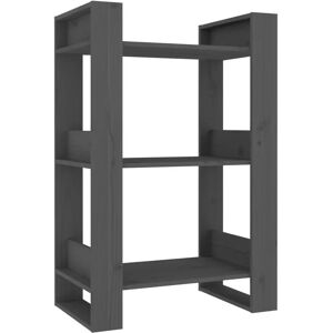 vidaXL 813881 Wohnzimmer Bücherregal - Massiv Kiefer, Grau vidaXL 813881 Wohnzimmer Bücherregal - Massiv Kiefer, Grau