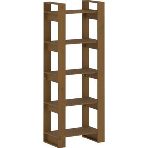 vidaXL 813892 Honigbraune Massivholz-Bücherschrank - Bücherregal vidaXL 813892 Honigbraune Massivholz-Bücherschrank - Bücherregal