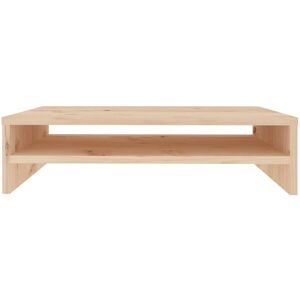 vidaXL Monitor Stand - Natural Pine - 50x24x13 cm - Monitor Stand vidaXL Monitor Stand - Natural Pine - 50x24x13 cm - Monitor Stand