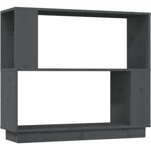 vidaXL 814051 Graue Massivholz-Kiefern-Bücherregal - Bücherregal vidaXL 814051 Graue Massivholz-Kiefern-Bücherregal - Bücherregal