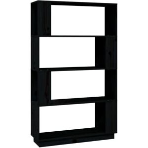 vidaXL 814063 Schwarzes Massivholz-Kiefer-Regal - Bücherregal vidaXL 814063 Schwarzes Massivholz-Kiefer-Regal - Bücherregal