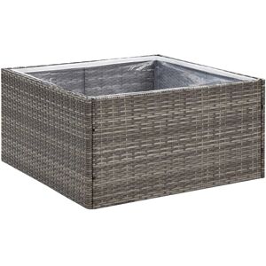 vidaXL Grey Garden Planter 80x80x40 cm - Garden Planter vidaXL Grey Garden Planter 80x80x40 cm - Garden Planter