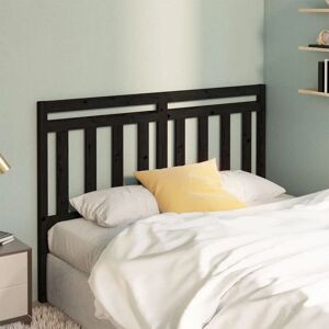 vidaXL Black 126x4x100 cm Wooden Headboard - Headboard for Bed vidaXL Black 126x4x100 cm Wooden Headboard - Headboard for Bed