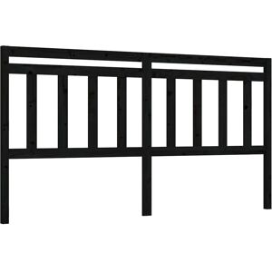 vidaXL Black 186x4x100 cm Solid Pine Wood Bed Headboard vidaXL Black 186x4x100 cm Solid Pine Wood Bed Headboard