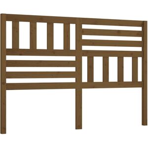 vidaXL Honey Brown 126x4x100 cm Solid Pine Wood Headboard - Headboard vidaXL Honey Brown 126x4x100 cm Solid Pine Wood Headboard - Headboard