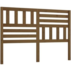 vidaXL Honey Brown 146x4x100 cm Wooden Bed Headboard - Bed Type vidaXL Honey Brown 146x4x100 cm Wooden Bed Headboard - Bed Type