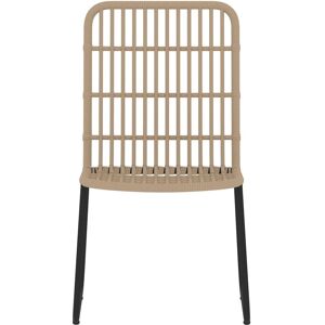 vidaXL Garden Dining Set Oak - Garden Furniture vidaXL Garden Dining Set Oak - Garden Furniture