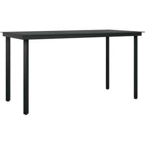 vidaXL Gartentisch-Set mit Kissen - Schwarz vidaXL Gartentisch-Set mit Kissen - Schwarz
