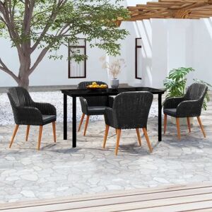 vidaXL Tuin Eetset met Kussens - Tuinmeubelen vidaXL Tuin Eetset met Kussens - Tuinmeubelen