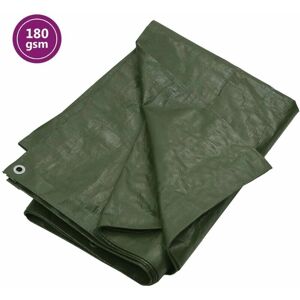 vidaXL Model 180 g/m² 4x8 m Green HDPE Tarpaulin - Tarpaulin vidaXL Model 180 g/m² 4x8 m Green HDPE Tarpaulin - Tarpaulin